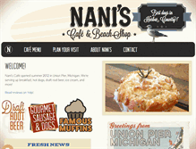 Tablet Screenshot of naniscafe.com